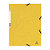Set van 10 kaften met elastische banden 3 flappen Exacompta gele kleur - 1