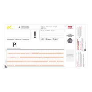 Set van 10 verzendetiketten BPACK SECUR Set van 10 verzendetiketten BPACK SECUR
