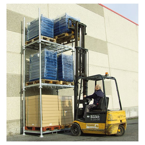 Set van 4 verlengstukken nuttige hoogte 150 cm stapelbaar - 2