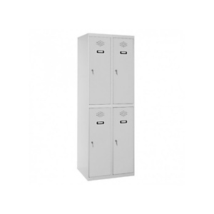 SETROC TAQUILLAS METÁLICAS Taquilla adicional de 2 puertas, 30 cm, puerta gris SETROC TAQUILLAS METÁLICAS Taquilla adicional de 2 puertas, 30 cm, puerta gris