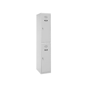 SETROC TAQUILLAS METÁLICAS Taquilla inicial de 2 puertas, 30 cm, puerta gris SETROC TAQUILLAS METÁLICAS Taquilla inicial de 2 puertas, 30 cm, puerta gris