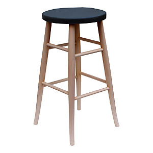 Sgabello alto Oslo, Ø 33 x h 74,5 cm, Nero Sgabello alto Oslo, Ø 33 x h 74,5 cm, Nero