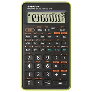 SHARP Calcolatrice scientifica EL-501 T, Verde