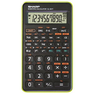 SHARP Calcolatrice scientifica EL-501 T, Verde SHARP Calcolatrice scientifica EL-501 T, Verde