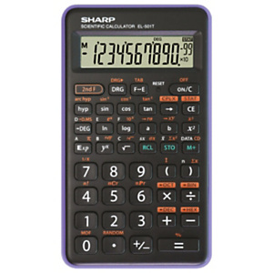 SHARP Calcolatrice scientifica EL-501 T, Viola SHARP Calcolatrice scientifica EL-501 T, Viola