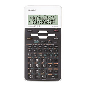 SHARP Calcolatrice scientifica EL-531TH, 10+2 digit, Bianco