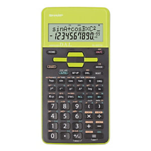 SHARP Calcolatrice scientifica EL-531TH, 10+2 digit, Verde