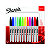 Sharpie Fine Marqueur permanent pointe ogive 0,9 mm - 12 couleurs assorties - 1