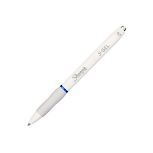 Sharpie S-Gel Bolígrafo retráctil de gel, cuerpo color azul celeste y blanco, punta extrafina de 0,7 mm, cuerpo con agarre de caucho, azul Sharpie S-Gel Bolígrafo retráctil de gel, cuerpo color azul celeste y blanco, punta extrafina de 0,7 mm, cuerpo con agarre de caucho, azul