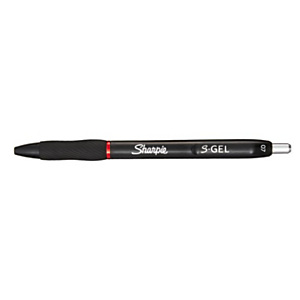 Sharpie S-Gel Bolígrafo retráctil de gel, punta extrafina de 0,7 mm, cuerpo con agarre de caucho, rojo Sharpie S-Gel Bolígrafo retráctil de gel, punta extrafina de 0,7 mm, cuerpo con agarre de caucho, rojo