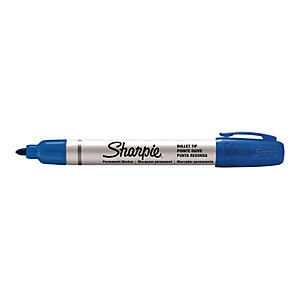 Sharpie Metal, Marcatore permanente, Punta tonda, 1 mm - 2 mm, Blu (confezione 12 pezzi) Sharpie Metal, Marcatore permanente, Punta tonda, 1 mm - 2 mm, Blu (confezione 12 pezzi)