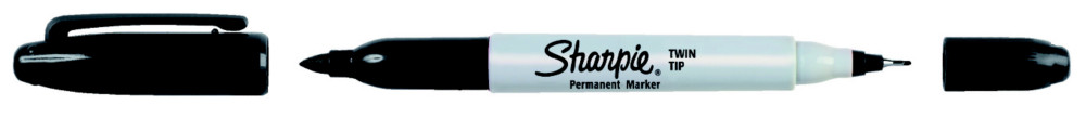 Sharpie Twin Tip Marqueur permanent double pointe 0,9 - 0,5 mm noir