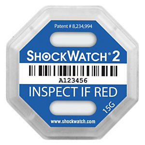 ShockWatch® 2 Schokindicatoren blauw