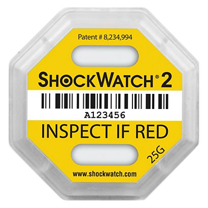 ShockWatch® 2 Schokindicatoren geel - 1