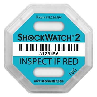 ShockWatch® 2 Schokindicatoren turkoois - 1