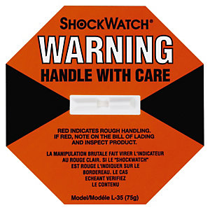 SHOCKWATCH støddetektorsæt | Sælges kun sammen med ledsageetiket | Der ydes ingen returret på disse produkter