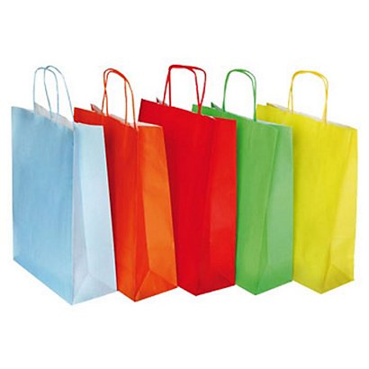 Shoppers - Colori assortiti Primavera - F.to cm 27 x 11 x 36 (confezione 25 pezzi) - 1