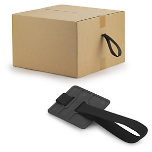Sidewinder heavy duty webbing handles for cartons