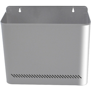 sie Papelera exterior de pared, acero inoxidable, gris plata