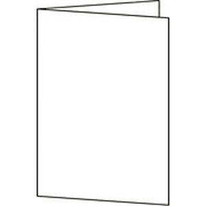 SIGEL cartes 2 volets pour PC, A6 (A5), 185g/m2, extra blanc