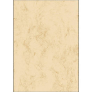 SIGEL papier marbré, A4, 200 g/m2, carton prestige, beige