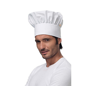 SIGGI GROUP Berretto chef in tessuto Dean, Bianco SIGGI GROUP Berretto chef in tessuto Dean, Bianco