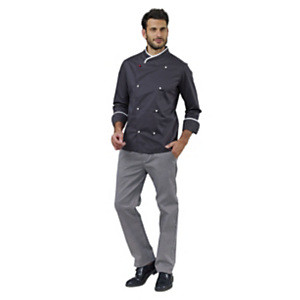 SIGGI GROUP Giacca Chef Floyd, Grigio, Taglia XL SIGGI GROUP Giacca Chef Floyd, Grigio, Taglia XL