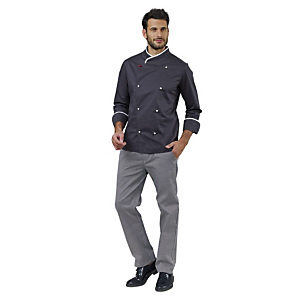SIGGI GROUP Giacca Chef Floyd, Grigio, Taglia L SIGGI GROUP Giacca Chef Floyd, Grigio, Taglia L