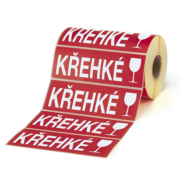 Signalizační etikety, Krehké 55 x 165 mm - 2