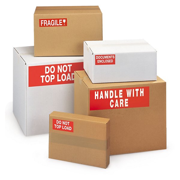 Signalizační etikety, Krehké 55 x 165 mm - 3