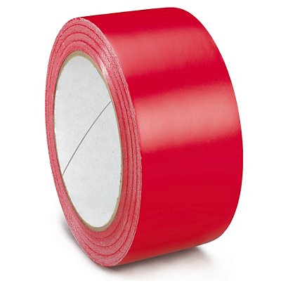 Signalizační lepicí páska, červená, 48mm, návin 33m, PVC, tloušťka 56µm - 1