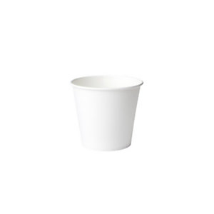 SIGNORBIO Bicchiere monouso in cartoncino, Capacità 100 ml, Bianco (confezione 50 pezzi)