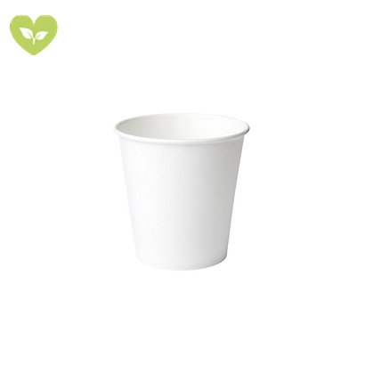 SIGNORBIO Bicchiere monouso in cartoncino, Capacità 180 ml, Bianco (confezione 50 pezzi) - 1