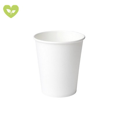 SIGNORBIO Bicchiere monouso in cartoncino, Capacità 250 ml, Bianco (confezione 50 pezzi) - 1