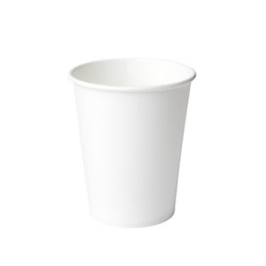 SIGNORBIO Bicchiere monouso in cartoncino, Capacità 350 ml, Bianco (confezione 50 pezzi)