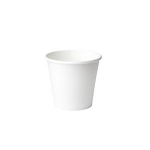 SIGNORBIO Bicchiere monouso in cartoncino, Capacità 80 ml, Bianco (confezione 50 pezzi)