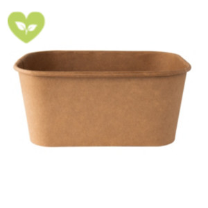SIGNORBIO Ciotola rettangolare monouso, Cartoncino, Riciclabile, Capacità 1.000 ml, 17 x 12 x 7,5 cm, Avana (confezione 300 pezzi) SIGNORBIO Ciotola rettangolare monouso, Cartoncino, Riciclabile, Capacità 1.000 ml, 17 x 12 x 7,5 cm, Avana (confezione 300 pezzi)