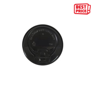 SIGNORBIO Coperchio monouso per bicchiere in cartoncino 100 ml, Polistirene, Nero(confezione 50 pezzi) SIGNORBIO Coperchio monouso per bicchiere in cartoncino 100 ml, Polistirene, Nero(confezione 50 pezzi)