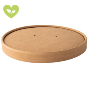 SIGNORBIO Coperchio monouso per ciotola slim capacità 780 ml, Cartoncino, Riciclabile, Ø 11,5 cm, Avana (confezione 500 pezzi) SIGNORBIO Coperchio monouso per ciotola slim capacità 780 ml, Cartoncino, Riciclabile, Ø 11,5 cm, Avana (confezione 500 pezzi)