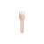 SIGNORBIO Mini Forchetta monouso, Fibra legnosa di betulla e pioppo, 7,5 cm, Naturale (confezione 5000 pezzi) - 1