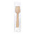 SIGNORBIO Paletta gelato monouso, Fibra legnosa di betulla e pioppo, 9,6 x 2,4 cm, Imbustata singolarmente, Naturale (confezione 1000 pezzi) - 1