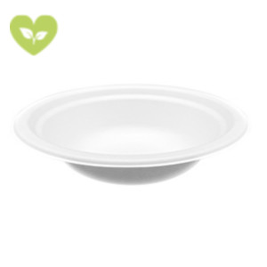 SIGNORBIO Piatto fondo monouso, Polpa di cellulosa, Biodegradabile e Compostabile, Ø 16 cm, Capacità 400 ml, 10,5 g, Bianco (confezione 1.000 pezzi) SIGNORBIO Piatto fondo monouso, Polpa di cellulosa, Biodegradabile e Compostabile, Ø 16 cm, Capacità 400 ml, 10,5 g, Bianco (confezione 1.000 pezzi)