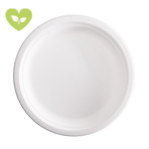 SIGNORBIO Piatto tondo monouso, Polpa di cellulosa, Biodegradabile e Compostabile, Ø 23 cm, 14 g, Bianco (confezione 1.000 pezzi) SIGNORBIO Piatto tondo monouso, Polpa di cellulosa, Biodegradabile e Compostabile, Ø 23 cm, 14 g, Bianco (confezione 1.000 pezzi)