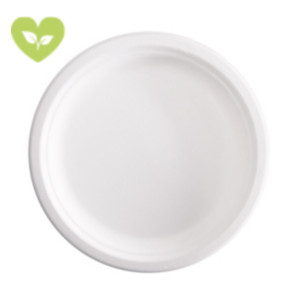 SIGNORBIO Piatto tondo monouso, Polpa di cellulosa, Biodegradabile e Compostabile, Ø 23 cm, 14 g, Bianco (confezione 125 pezzi) SIGNORBIO Piatto tondo monouso, Polpa di cellulosa, Biodegradabile e Compostabile, Ø 23 cm, 14 g, Bianco (confezione 125 pezzi)