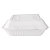 SIGNORBIO Scatola Lunchbox monouso 3 scomparti, Polpa di cellulosa, Biodegradabile e Compostabile, Capacità 1.200 ml, 23 x 23 x 7,5 cm, Bianco (confezione 50 pezzi) - 1