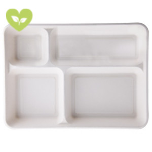 SIGNORBIO Vassoio monouso 4 scomparti, Polpa di cellulosa, compostabile e biodegradabile, cm 27 x 37 x 3,6 h, Bianco (confezione 160 pezzi) SIGNORBIO Vassoio monouso 4 scomparti, Polpa di cellulosa, compostabile e biodegradabile, cm 27 x 37 x 3,6 h, Bianco (confezione 160 pezzi)