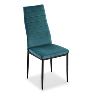 Silla Valentyna, madera y terciopelo, color aguamarina, 43 x 53 x 96 cm Silla Valentyna, madera y terciopelo, color aguamarina, 43 x 53 x 96 cm