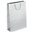 Silver gloss laminated custom printed bags - 320x440x100mm - 1 colour, 1 side - 1