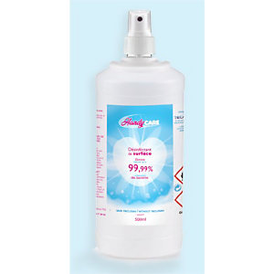 Désinfectant hydroalcoolique pour surfaces parfum Chlore et Pin – Spray 500 ml