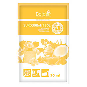 Désinfectant surodorant Boldair jardin d'agrumes 20 ml, lot de 100